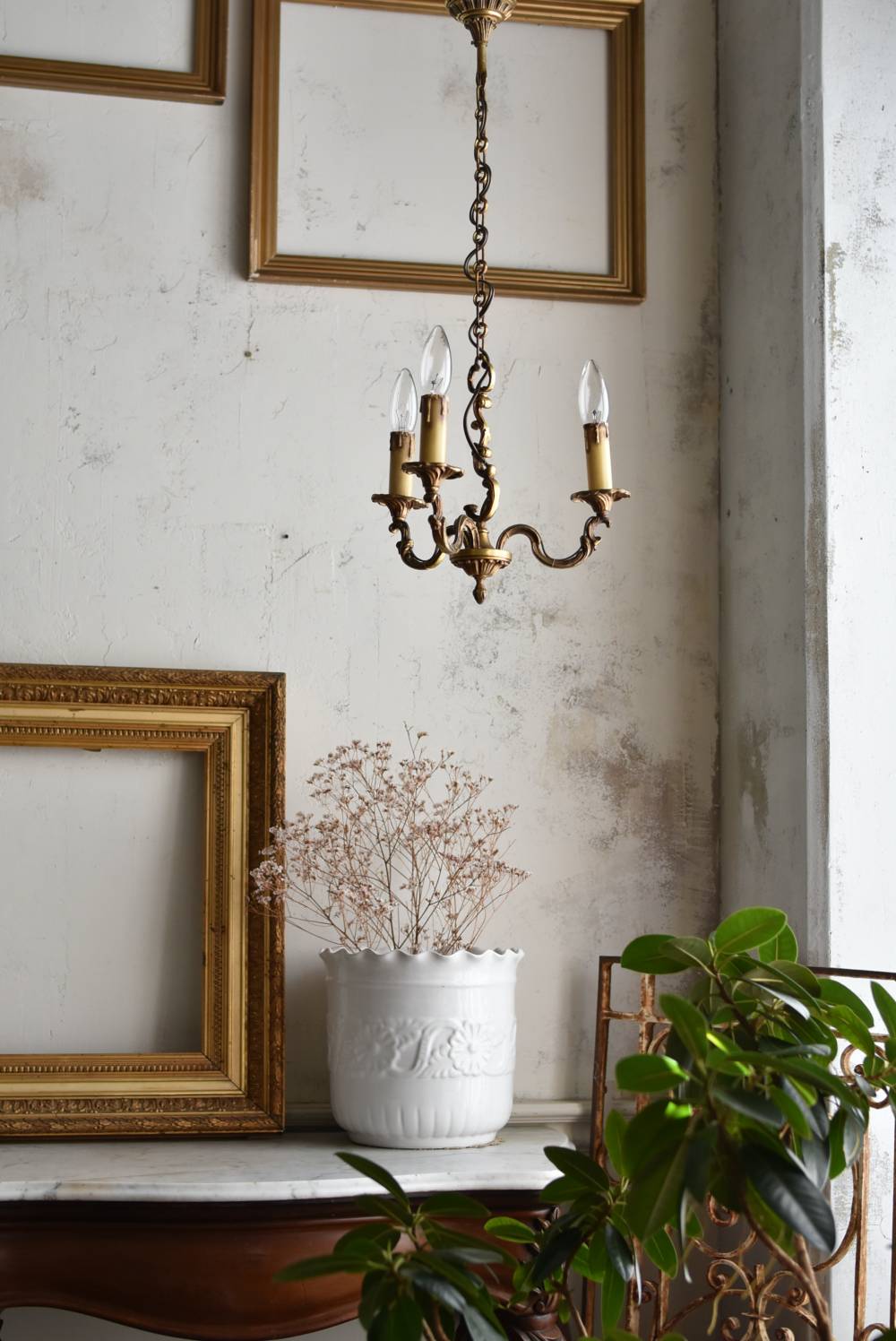 フランスアンティーク照明 3灯シャンデリア.20 フレンチスタイル