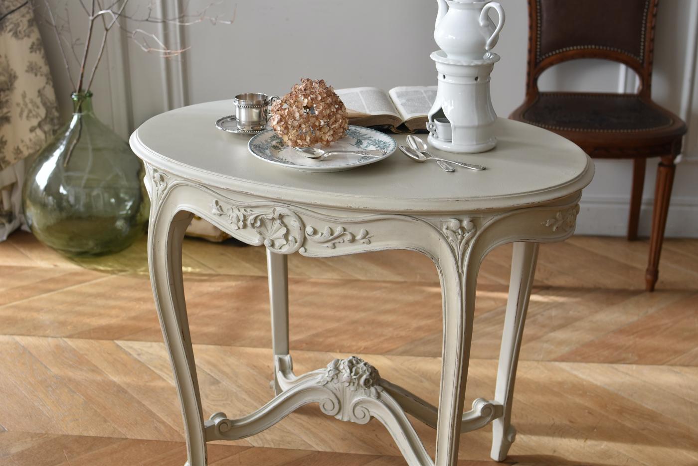 フランスアンティークリペイントクラシックスタイル ホワイトサイド