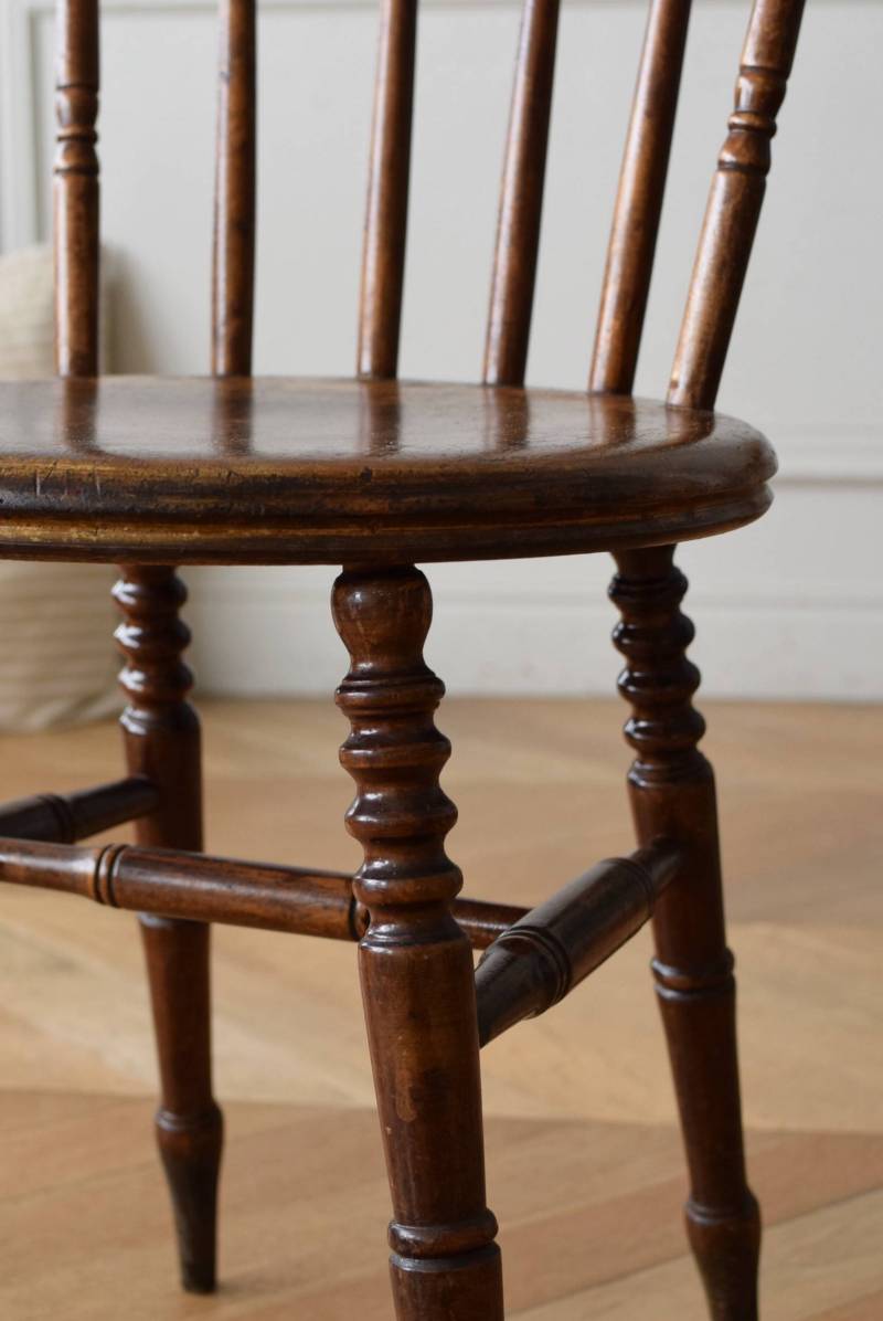 イギリスアンティーク家具 キッチンチェア.4 ウィンザーチェア