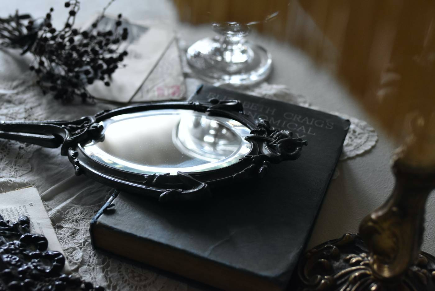 アンティーク手鏡.7 フランス アンティーク ハンドミラー