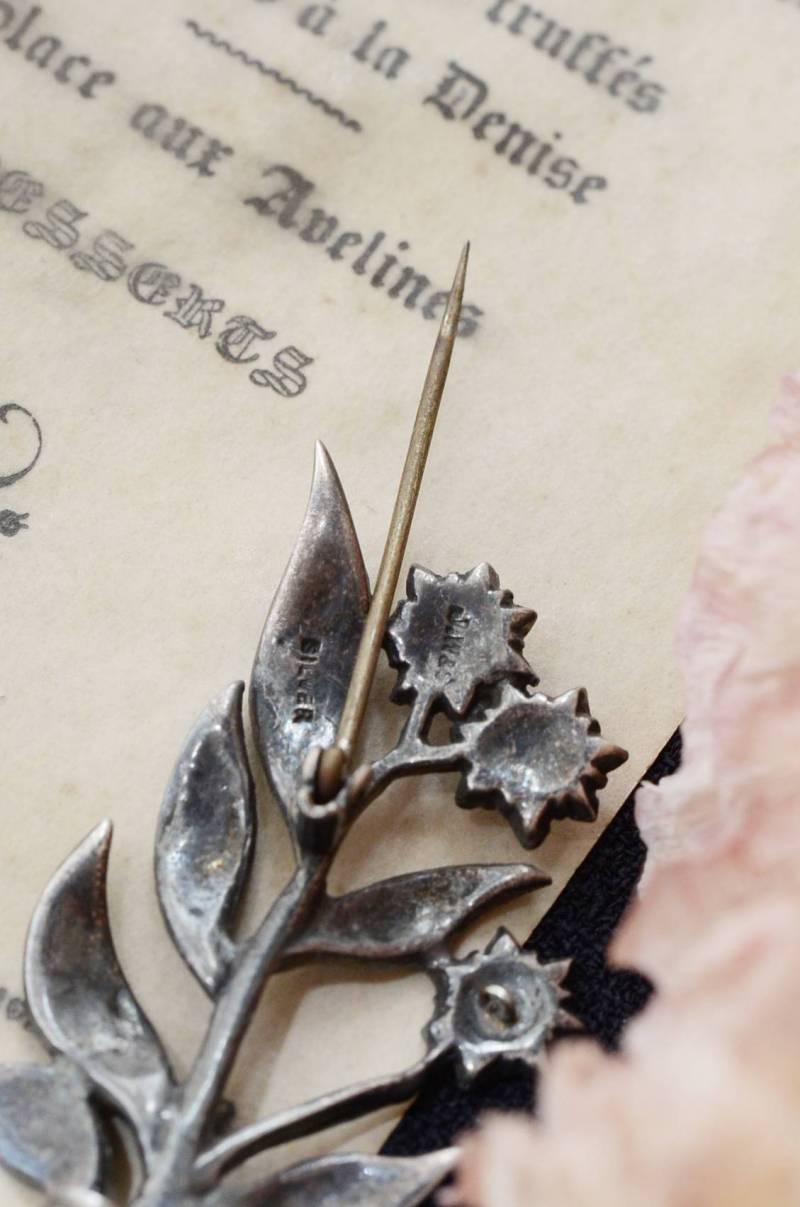 シルバー・マーカサイト ブローチ.13 ヴィンテージジュエリー アクセサリー