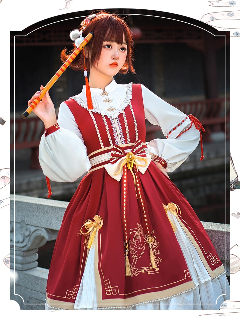 中華ロリータ チャイニーズウィターワンピース ロリータファッション