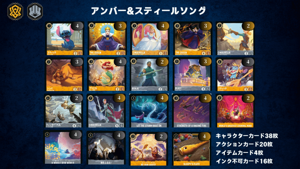 ロルカナ2弾環境デッキ紹介【アンバー＆スティールソング】 | LORCANA