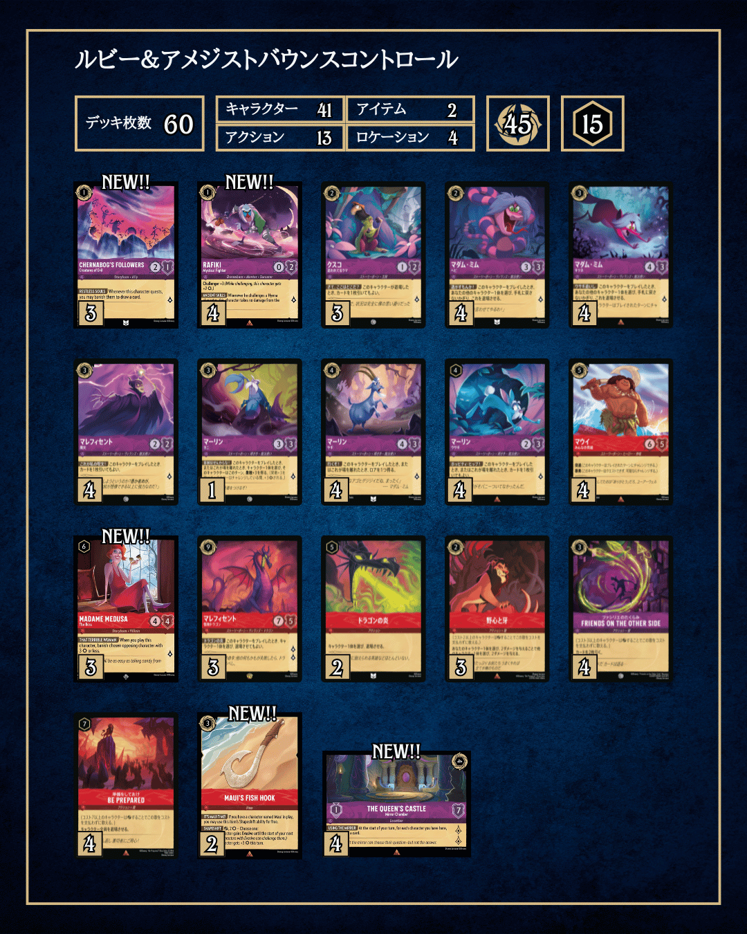 ロルカナ3弾環境デッキ紹介【ルビー＆アメジストバウンスコントロール