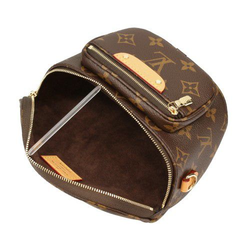 ルイヴィトン ショルダーバッグ モノグラム ミニバムバッグ ブラウン