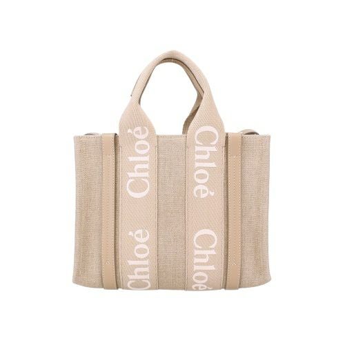クロエ トートバッグ レディース WOODY SMALL TOTE ベージュ CHLOE
