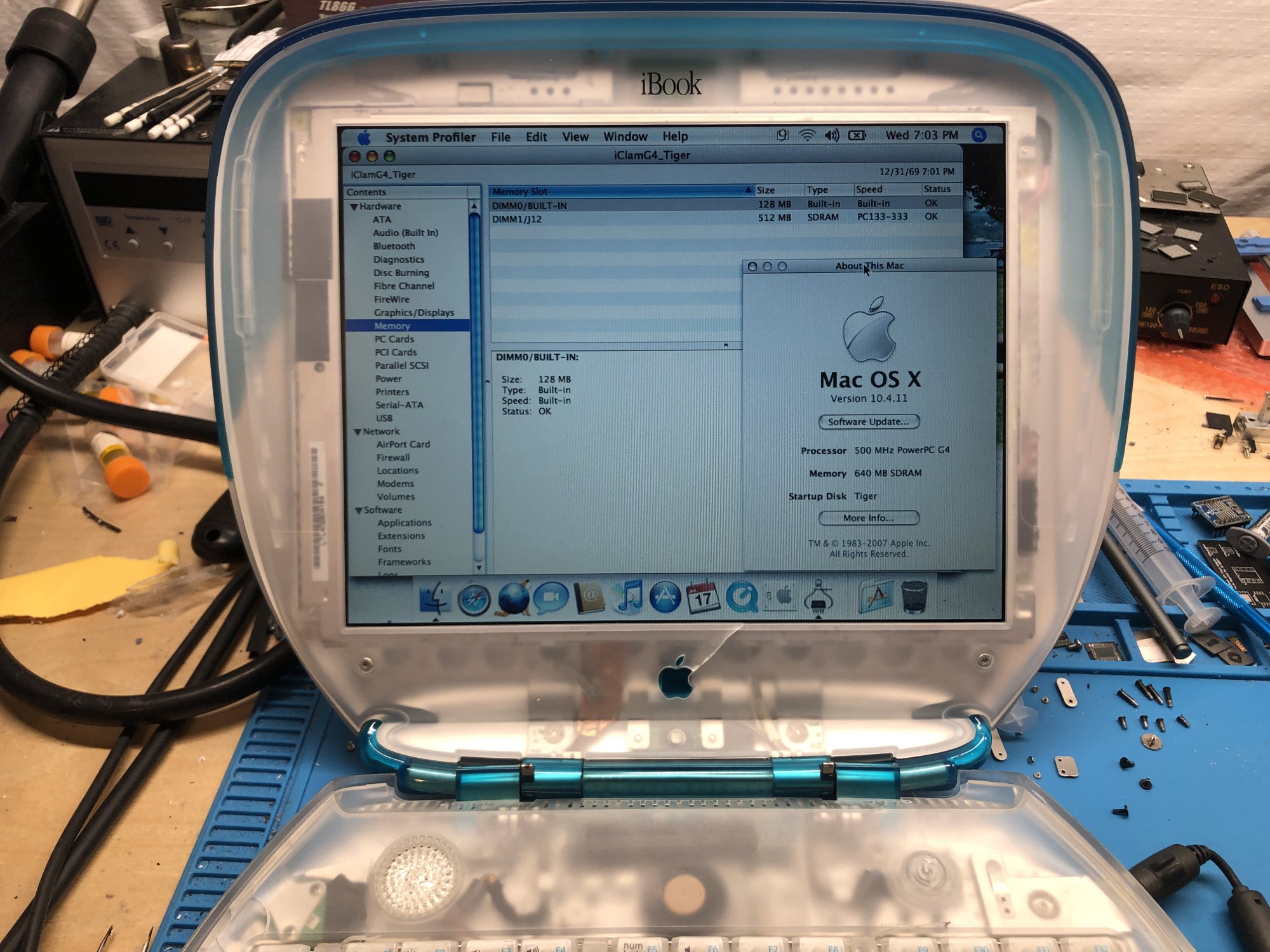 Success] iBook Clamshell Soldered RAM Upgrade - Low End MacLow End Mac