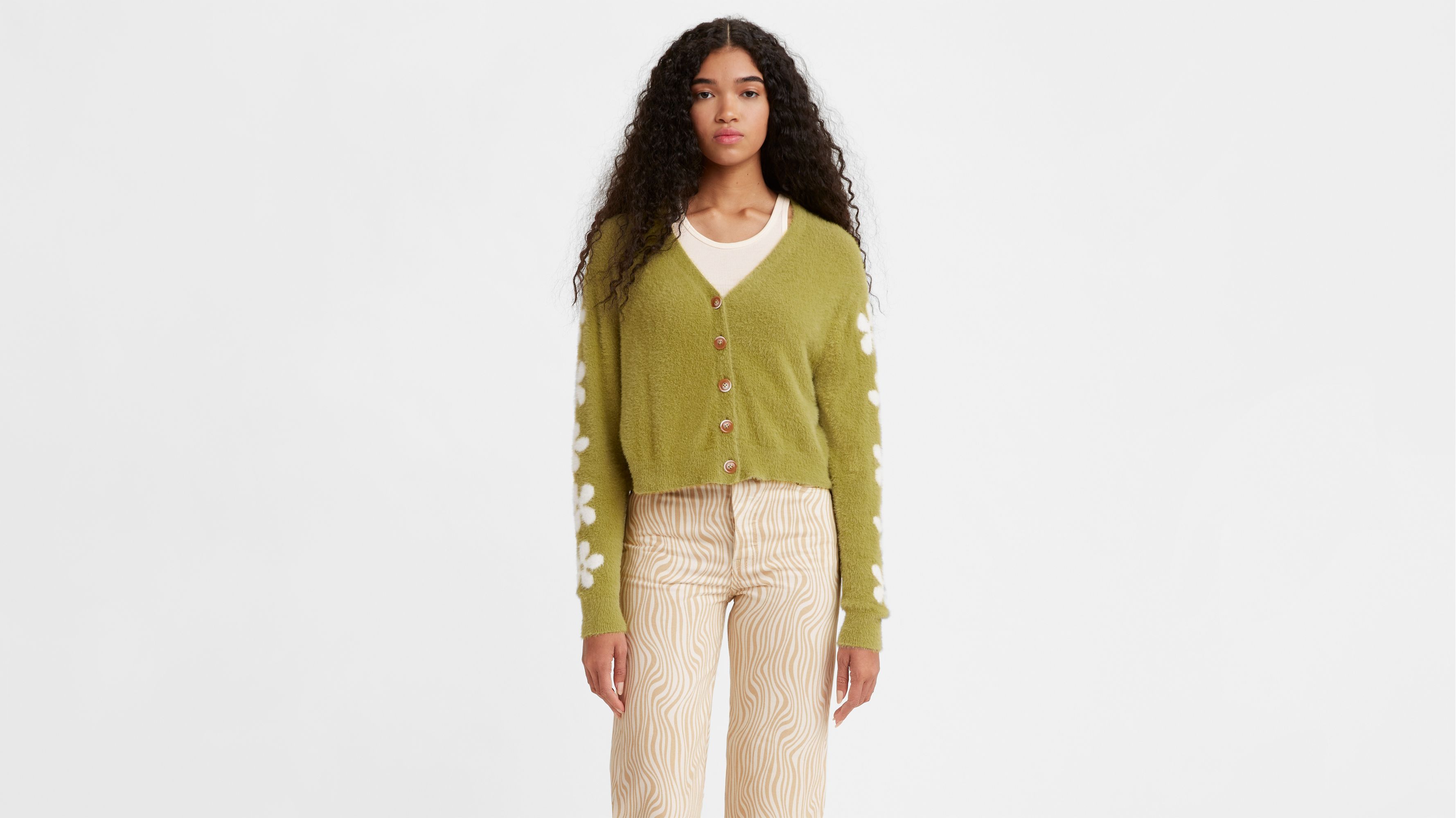 Audrey Cozy Cardigan - Green | Levi's® XK