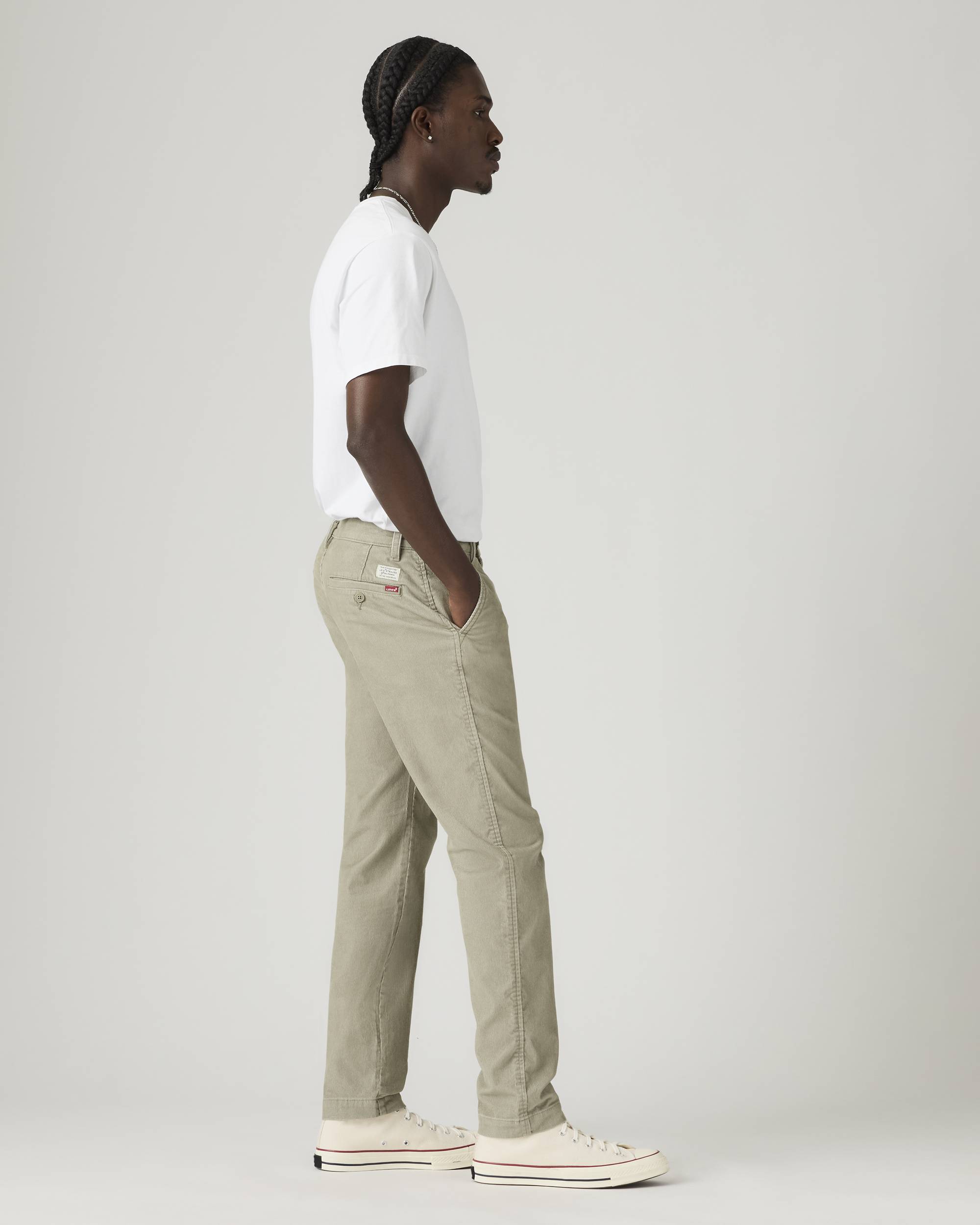 Xx Chino Standard Taper Fit Corduroy Men's Pants - Grey | Levi's® US