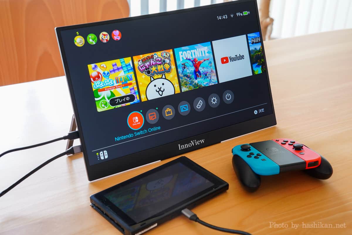 144Hz モバイルモニター プレステ5、Switch、ポータブルゲーミングPC