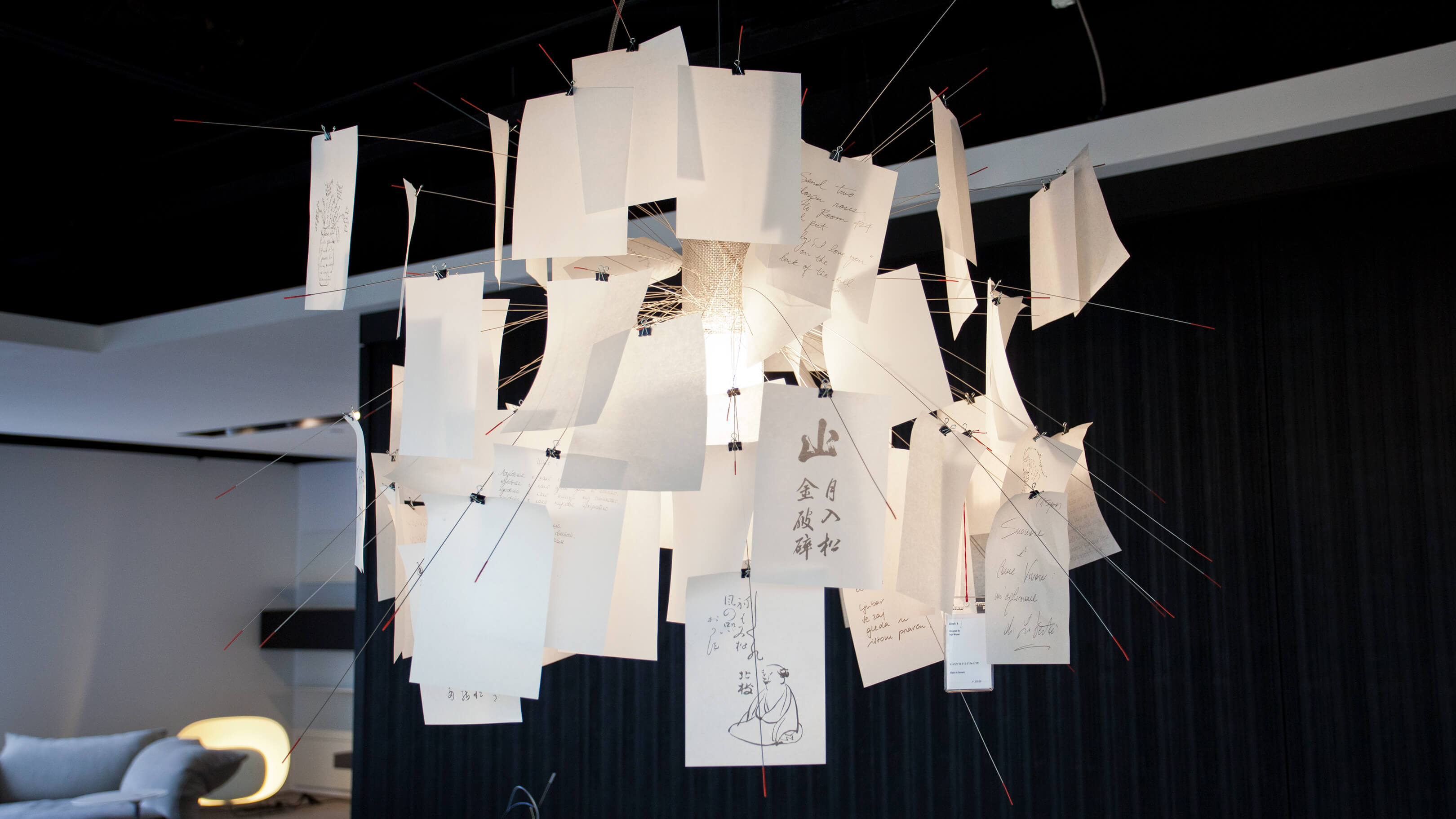 Zettel'z 5 Chandelier | Made by Ingo Maurer – Luminaire