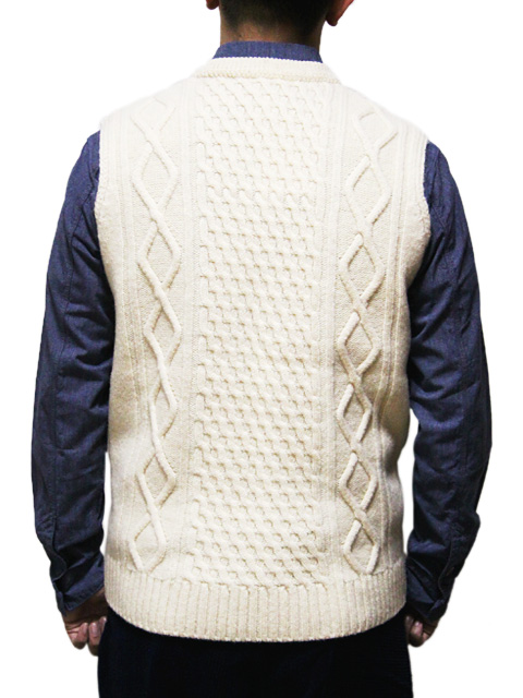 ORGUEIL（オルゲイユ） 】 ケーブルニットベスト [ Cable Knit Vest