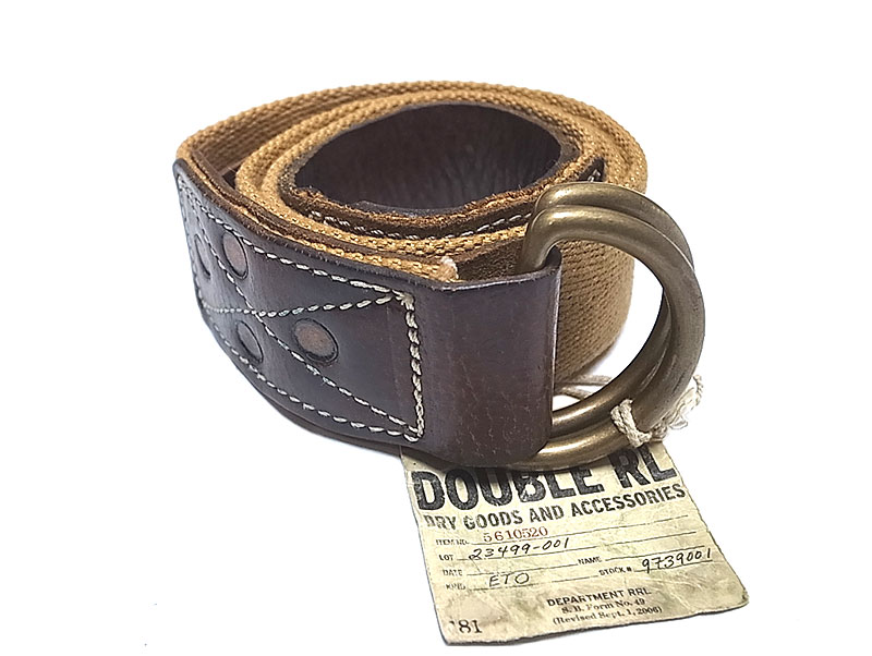 Double RL(RRL) SANDERS BELT ダブルアールエル リングベルト