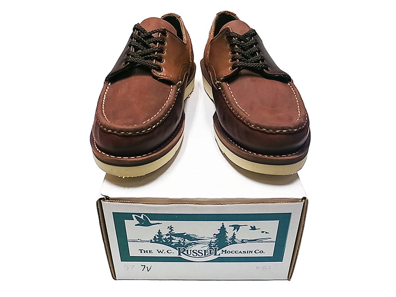 RUSSELL MOCCASIN MULTI COMBO COUNTRY OXFORD Double Vamp - Luby's