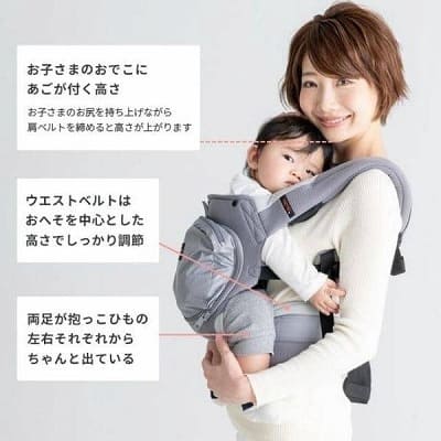 ナップナップ ベーシック(napnap Basic)ネイビー 4ヶ月からおんぶ