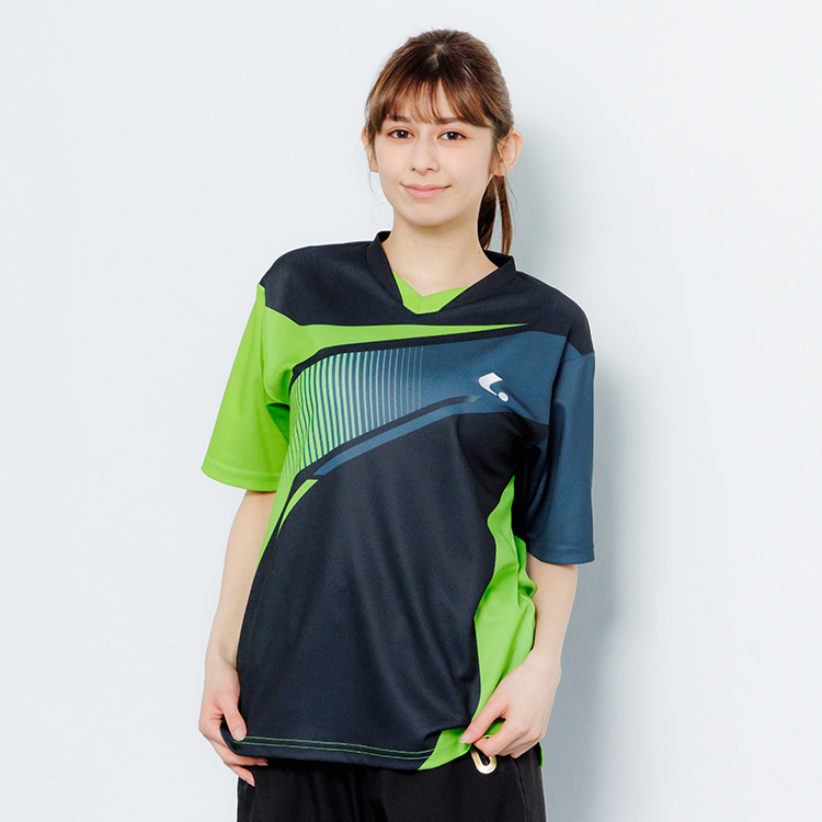 Uni ゲームシャツ(襟なし) XLH341 | ルーセント(LUCENT)