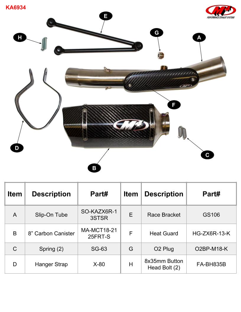 2009-2026 Kawasaki ZX-6R Slip-On Tech1 Carbon – Shop M4 Exhaust