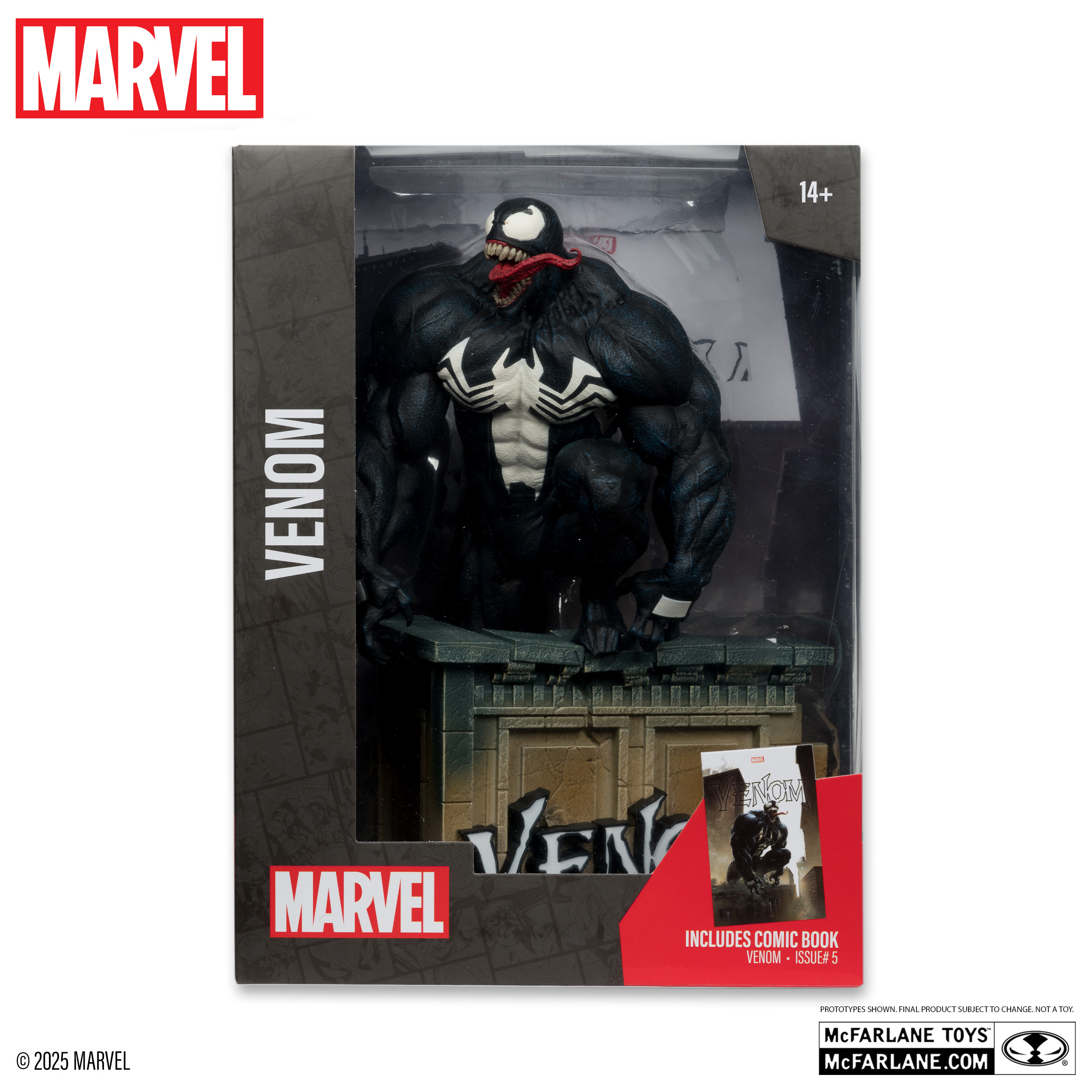 Venom 1:6th Scale Collectible with Scene & Comic (Venom #5)