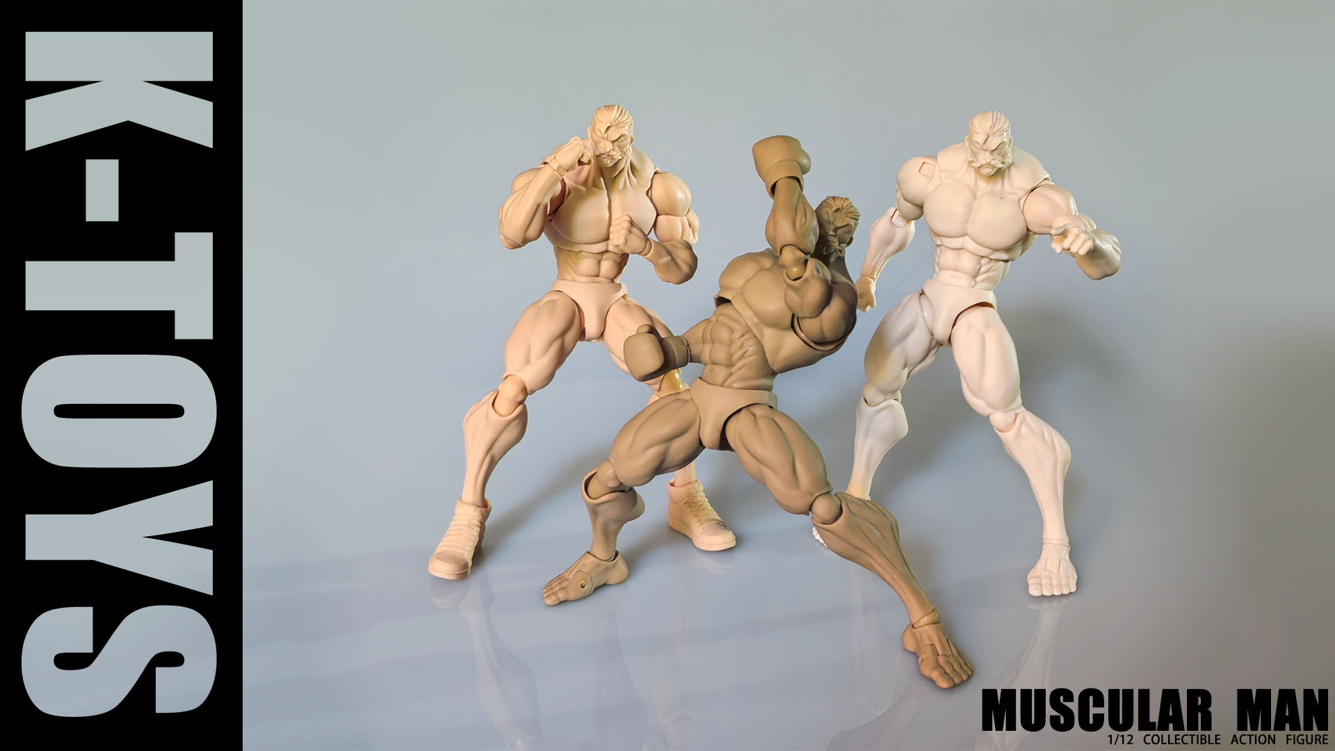 Kトイズ/ マスキュラーマン 1/12 アクションフィギュアボディ（ブラック）