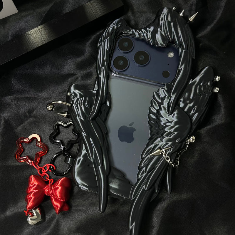 Six Winged Angel iPhone Case - Black – ManusMachina
