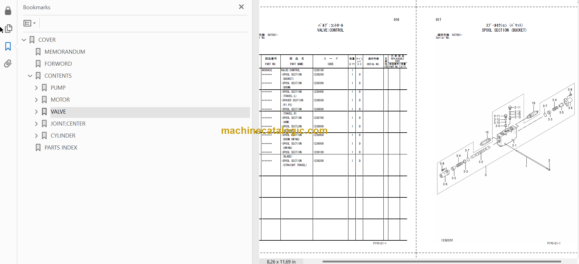 Hitachi ZX27-3 Hydraulic Excavator Parts Catalog & Equipment