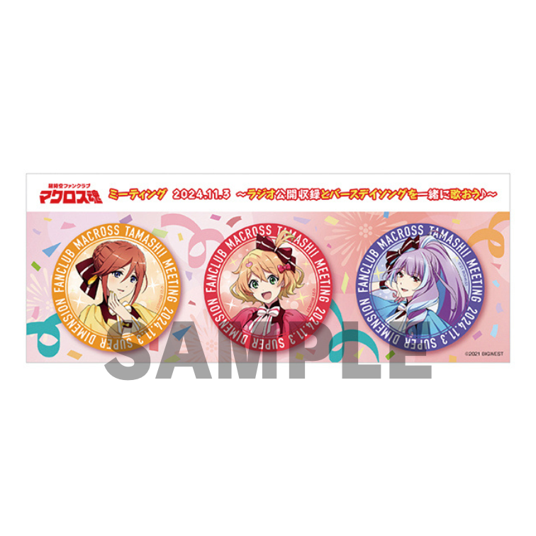 缶バッジ3個セット（ミーティング 2024.11.3） | Macross | MACROSS