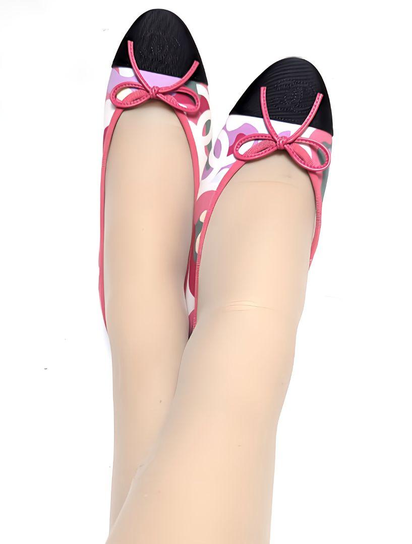 未使用さん♥CHANELシャネル バレエシューズ 37.5C マルチカラー