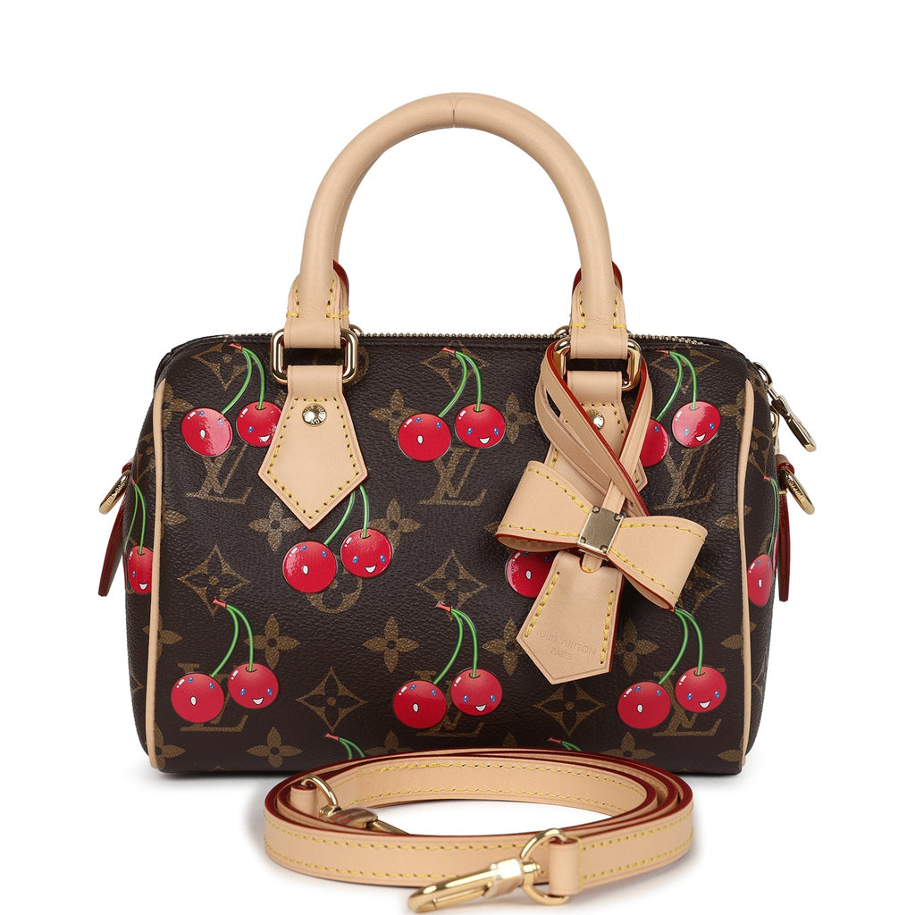 Louis Vuitton X Takashi Murakami Cerises Speedy Bandouliere 20 Bag Bro