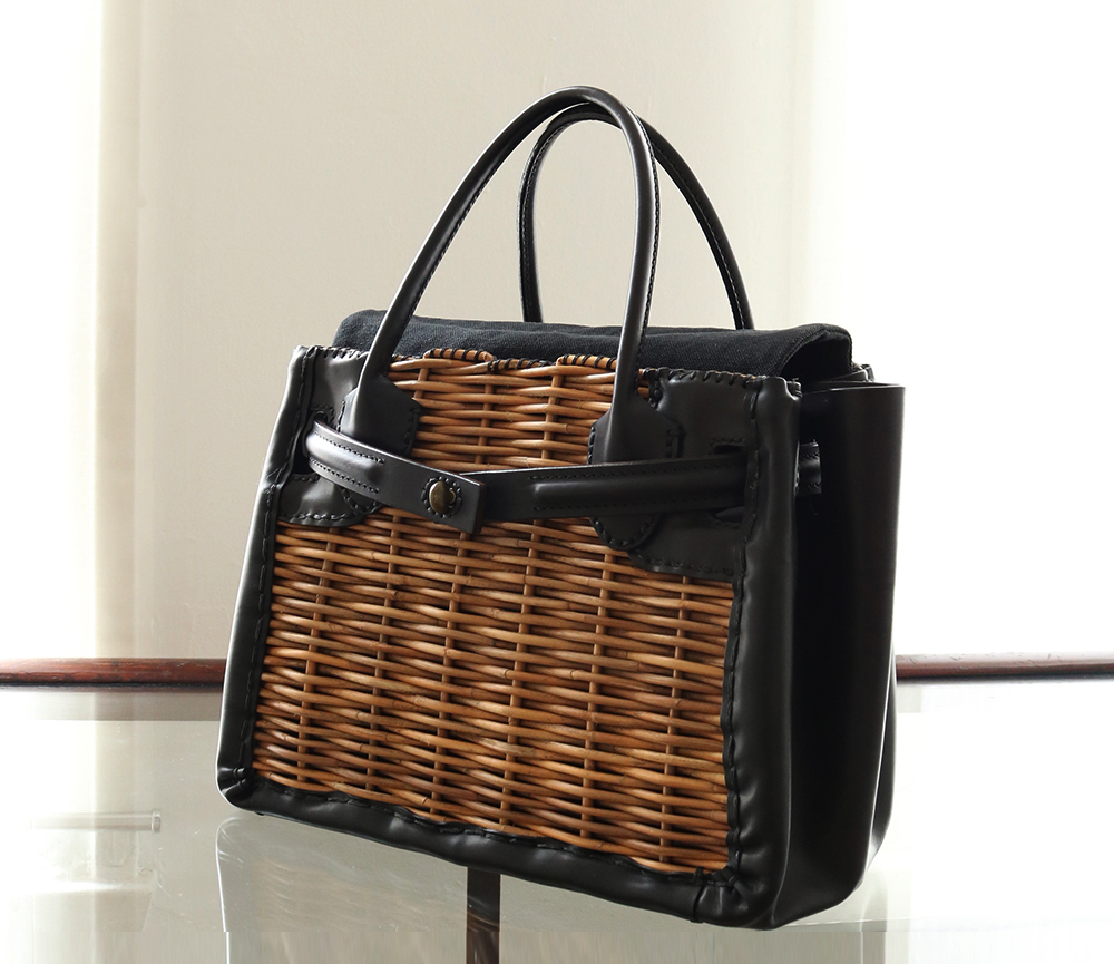 ebagos オイルショルダー・ベルトバッグトート型 BLACK（スタイリスト