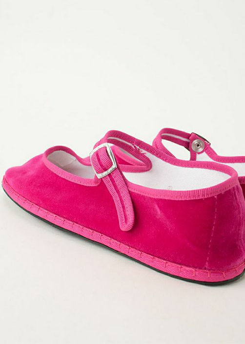 drogheria crivellini FUCSIA Papusse Mary Jane velvet カンフー