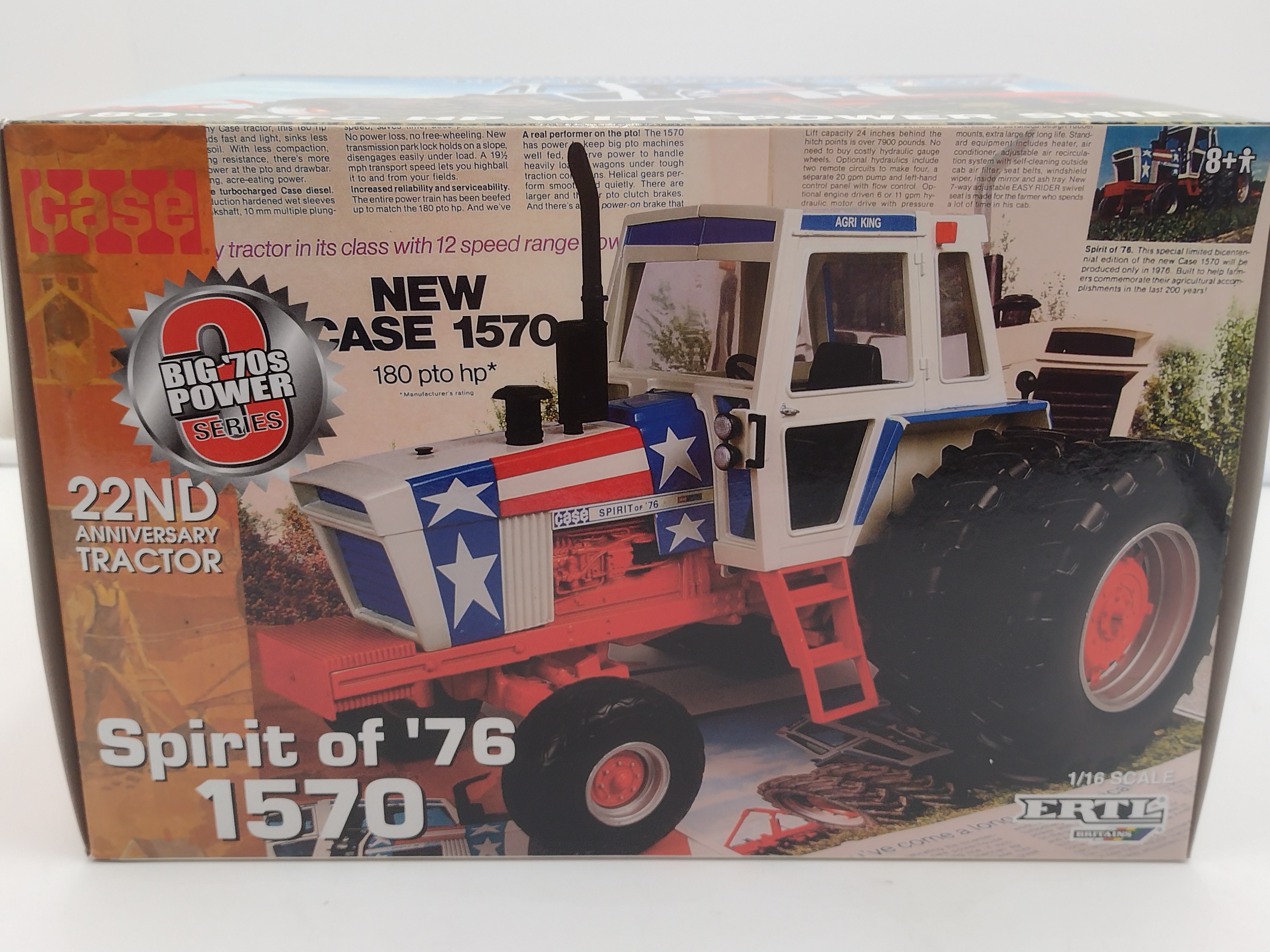 1/16 Case 1570 Spirit of '76 Tractor TTT 22nd Anniversary