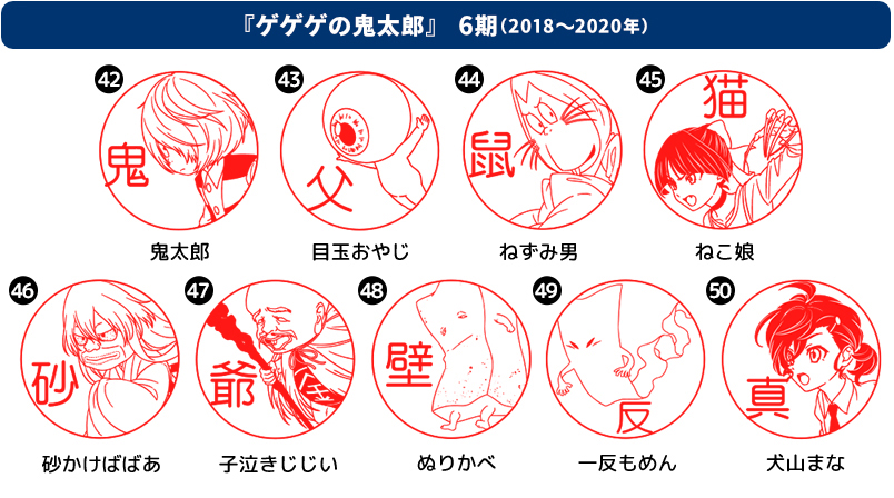 認印や銀行印に対応！水木しげるの名作「ゲゲゲの鬼太郎」デザインの