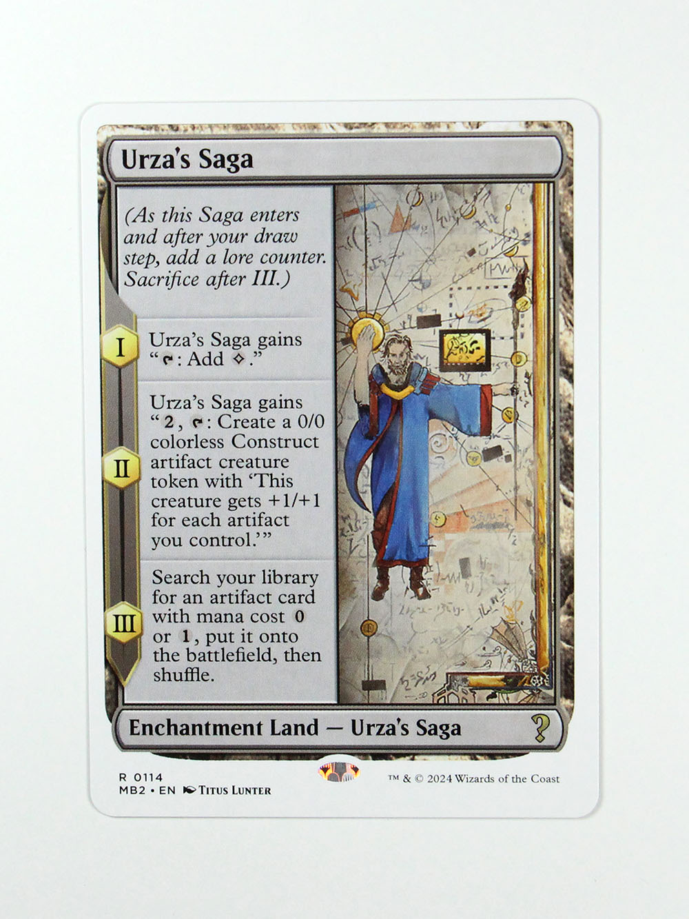 Urza's Saga white border #114 holo from Mystery Booster 2 (MB2