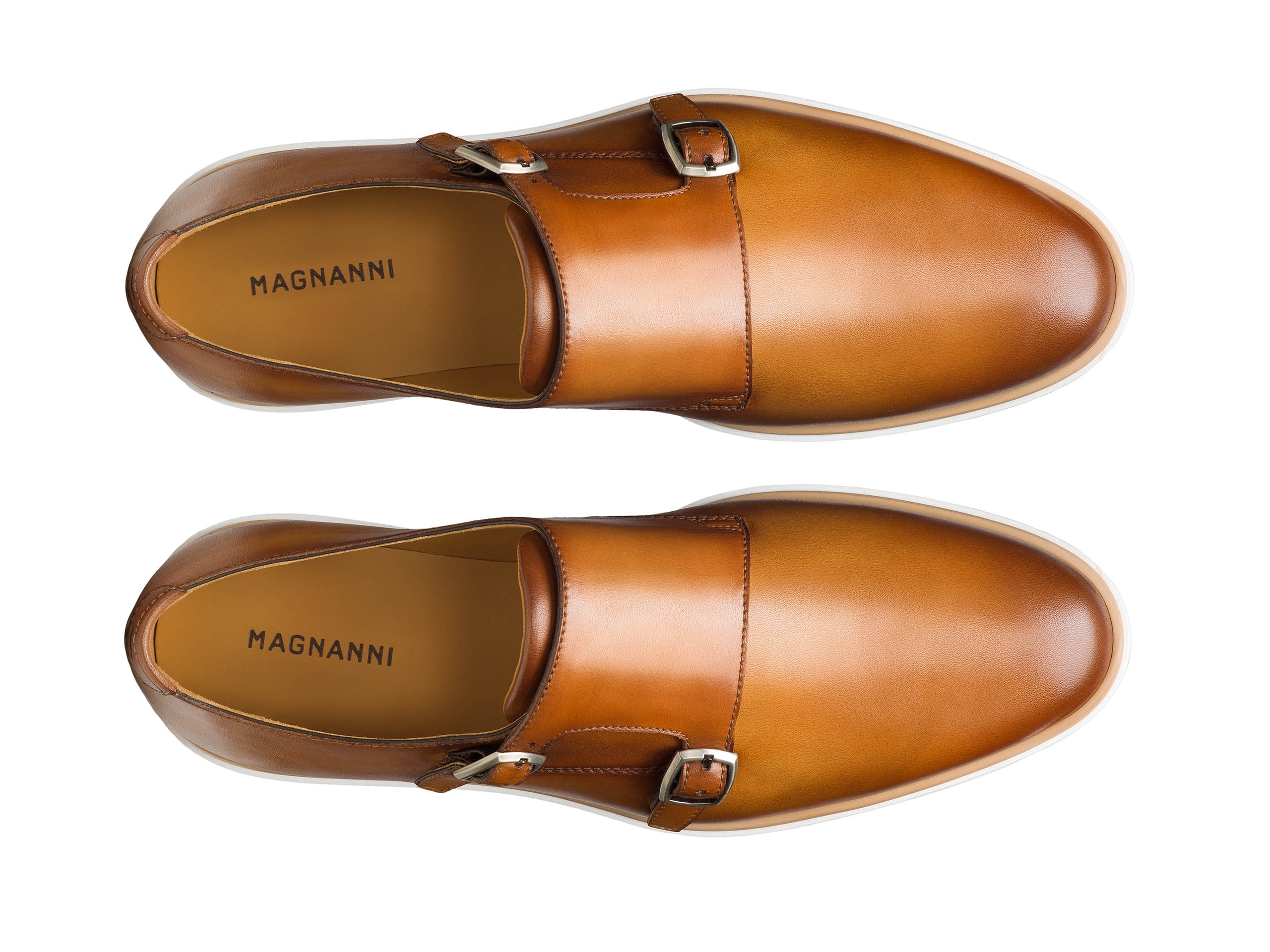 Lucca Men's Double Buckle Hybrid Monk Straps | Magnanni