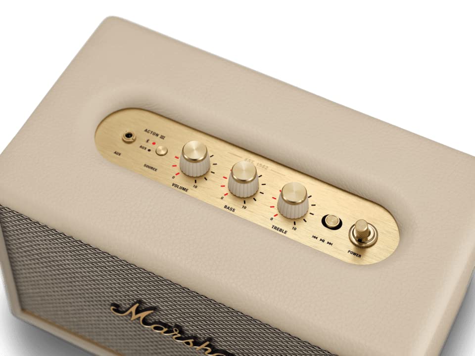 Buy Marshall Acton III Cream Bluetooth Speaker at Online| Best