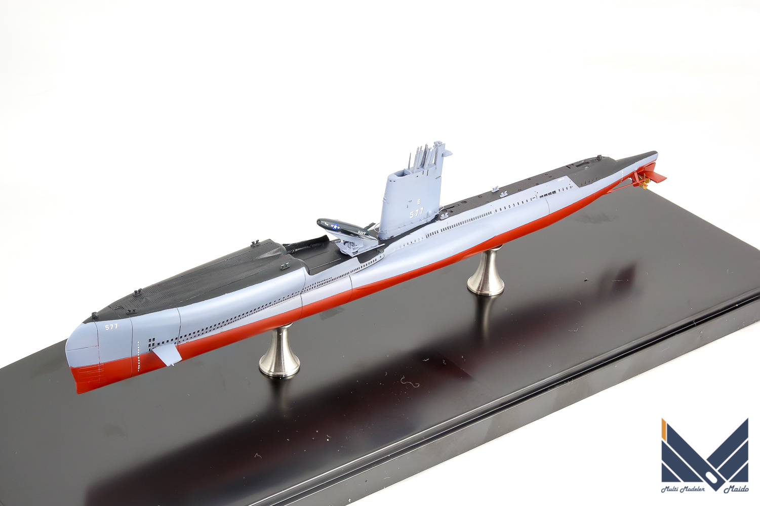 ミクロミル 1/350 アメリカ海軍潜水艦 グロウラー 完成品 MIKROMIR USS