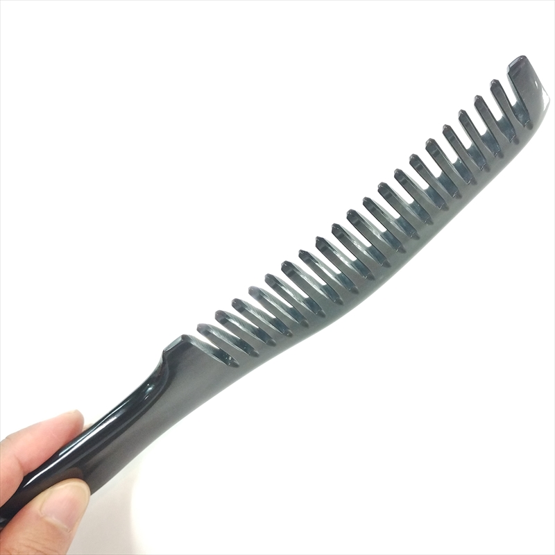 水牛角櫛 くし 一般品 22cmA 特大03 幅広 黒水牛角 | 静電気が起きない