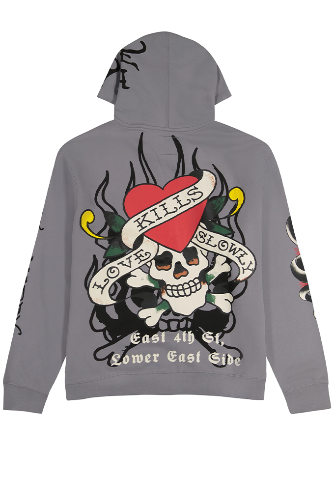 Ed Hardy LKS Skull Men's Zip Up Hoodie – Mainland Skate & Surf