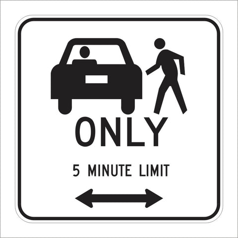 R25B (CA) PASSENGER LOADING 5 MINUTE LIMIT (SYMBOL) SIGN – Main