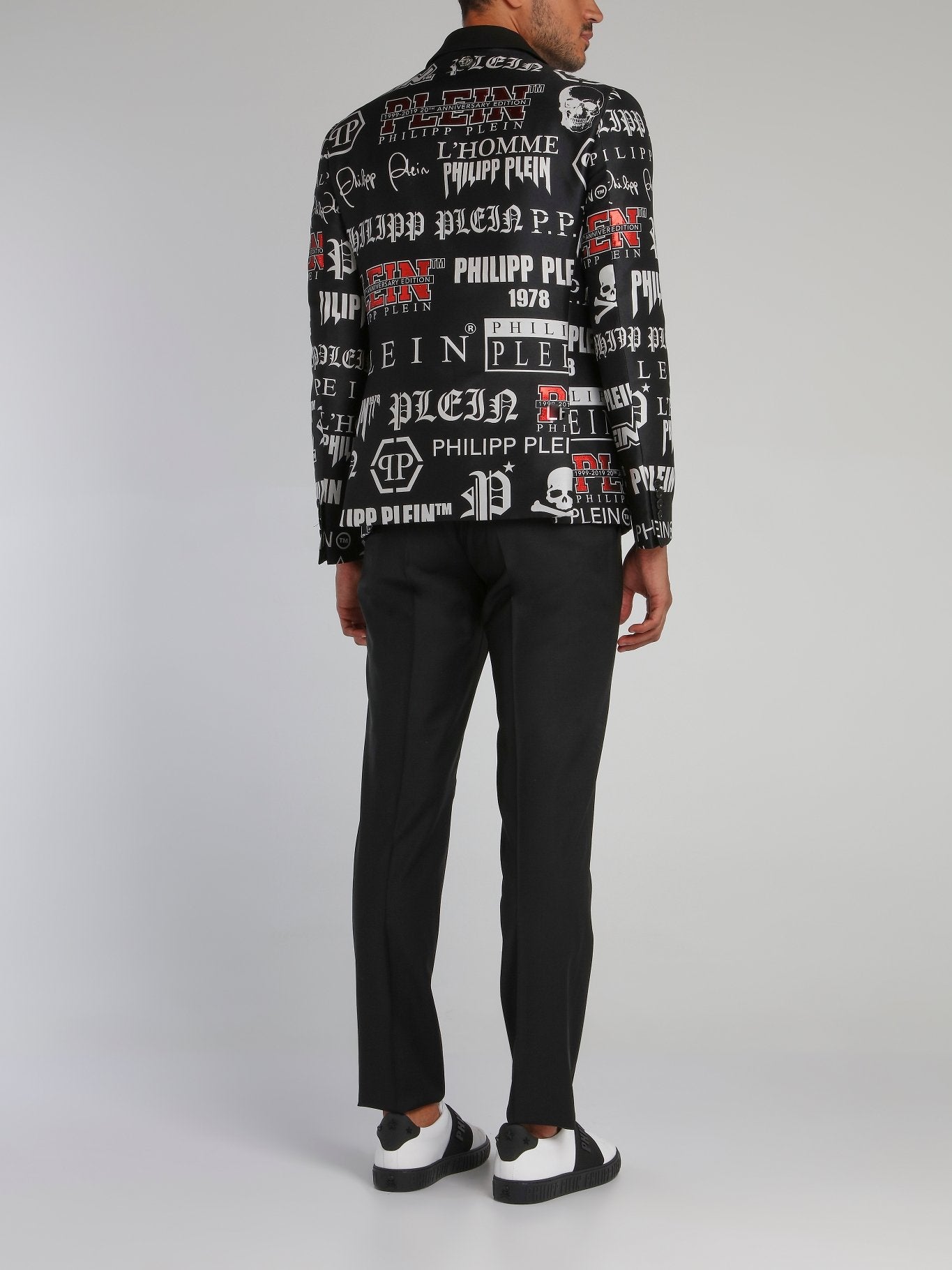 Black Monogram Print Statement Suit – Maison-B-More Global Store