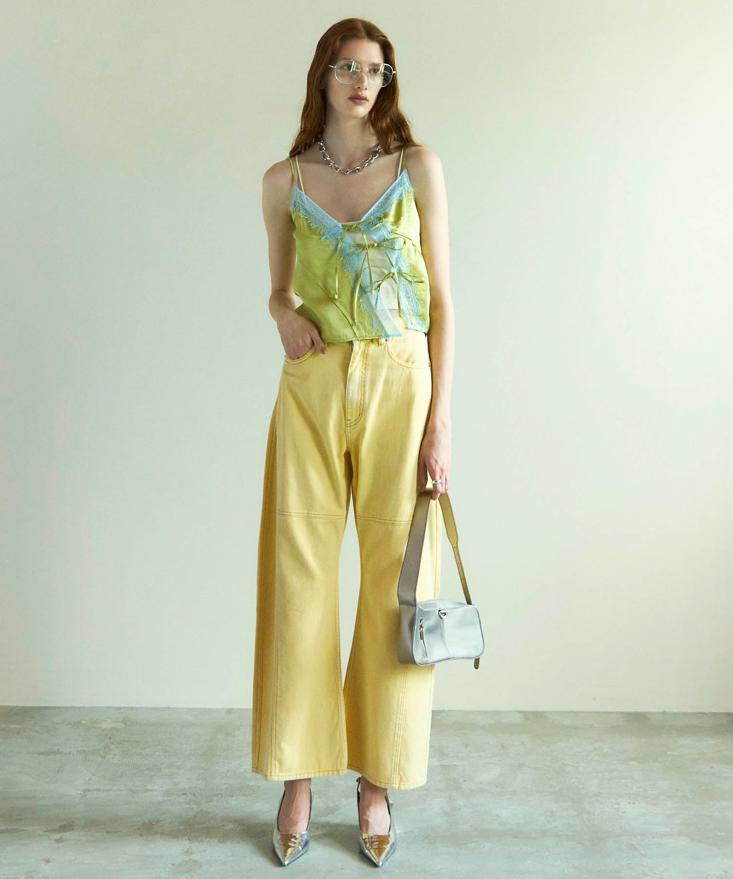 Lace Docking Satin Camisole