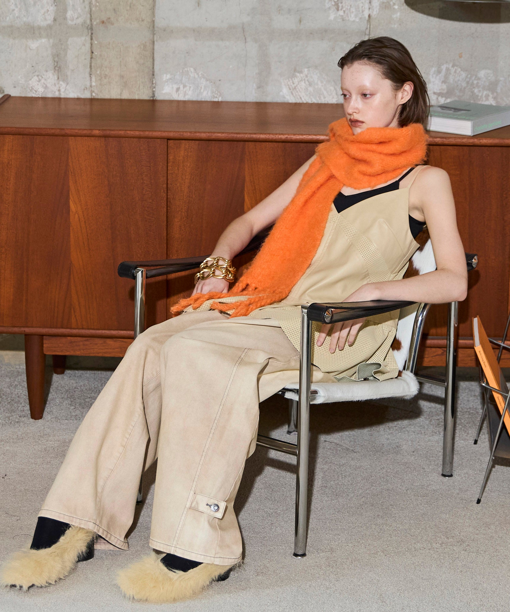 SALE】Vegan Leather Peplum Tunic