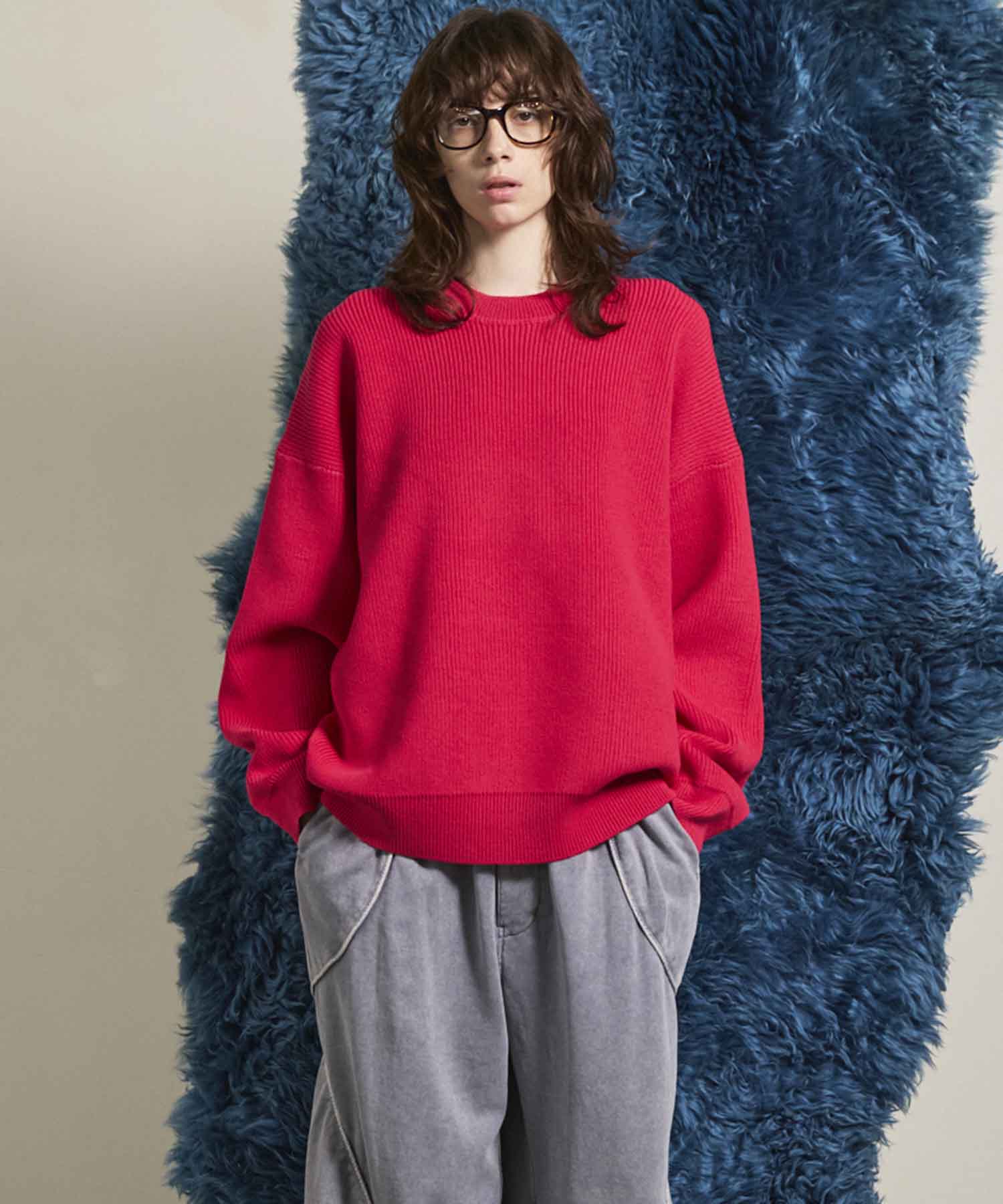 Prime-Over Pullover Crew Neck Knit