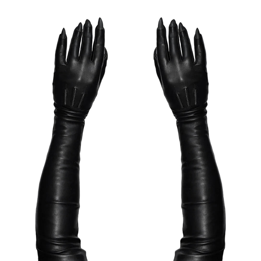 SAMPLE SALE BLACK OPERA NAIL GLOVES (VEGAN) WOMENS 7.5 – MAJESTY BLACK