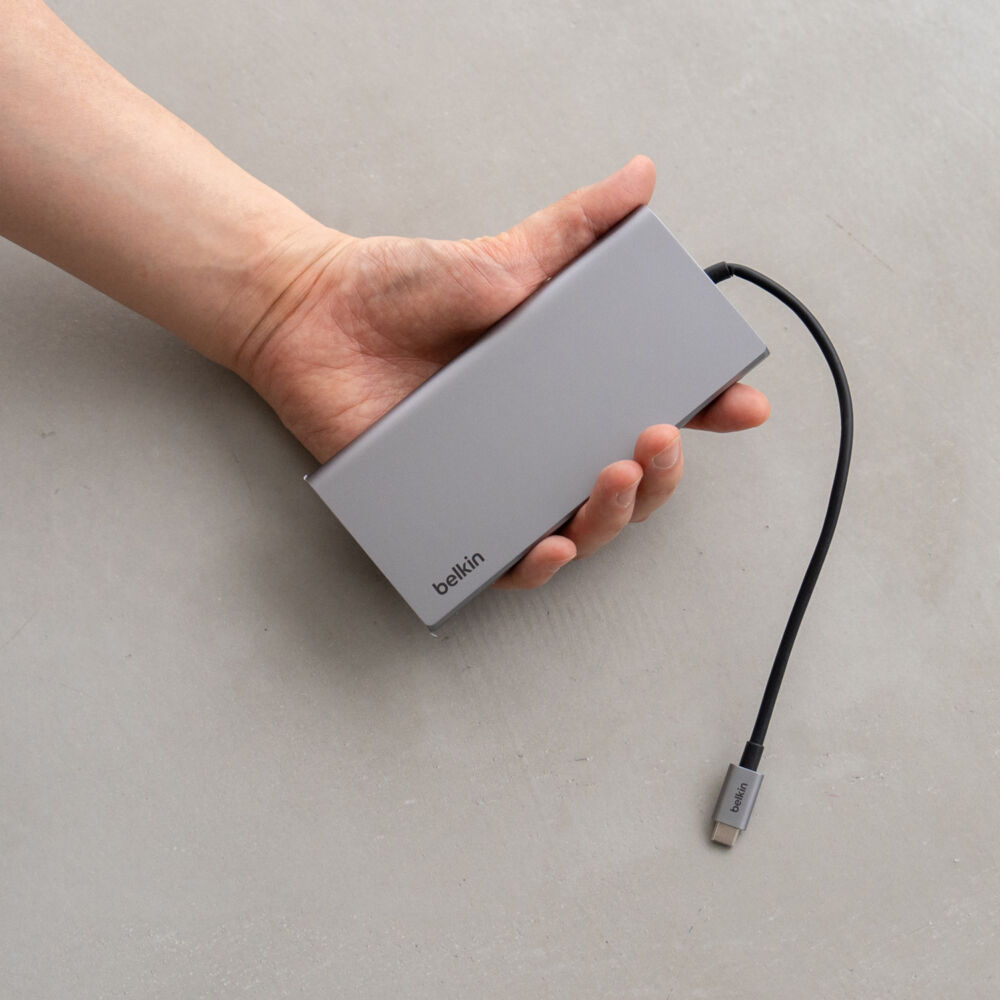 Belkin 8-in-1 Dual 4K USBハブをレビュー！2つのHDMI付きでトリプル