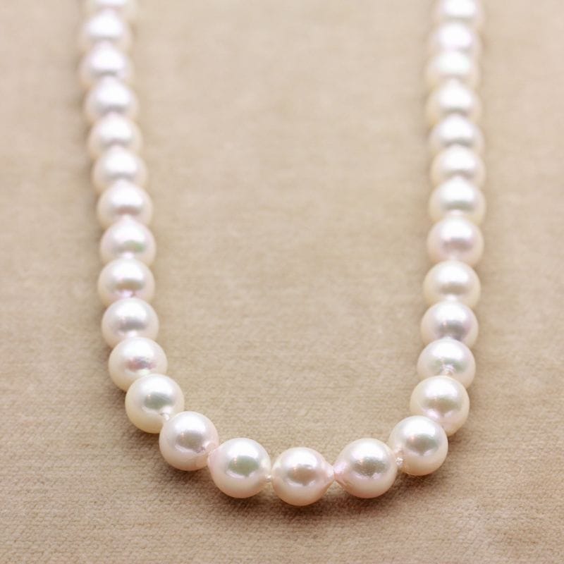 アコヤ真珠セミバロックネックレス N-05 87cm (8.0～8.5mm) | ジェイ