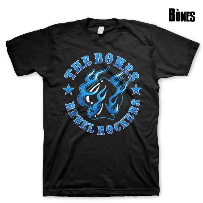 The Bones / ボーンズ - Rebel Rockers Blue Tシャツ (ブラック) | T