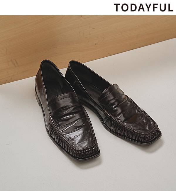 追加生産決定】【予約商品】TODAYFUL トゥデイフル Squaretoe Gather