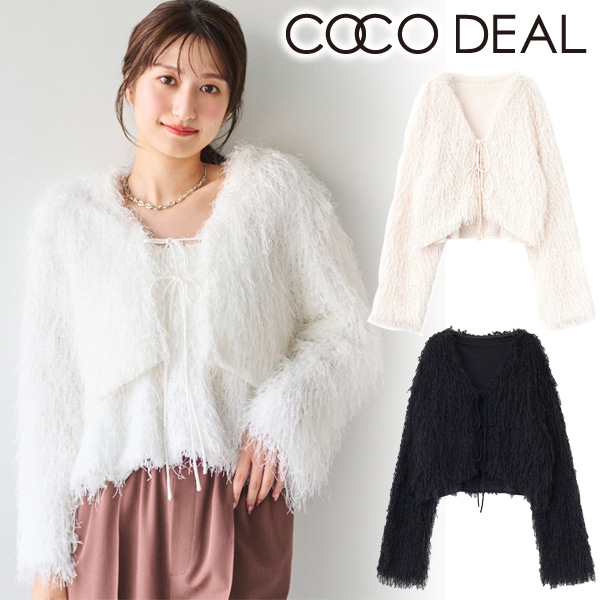 SALE50%OFF】COCODEAL ココディール フラッフィーリボンボレロ