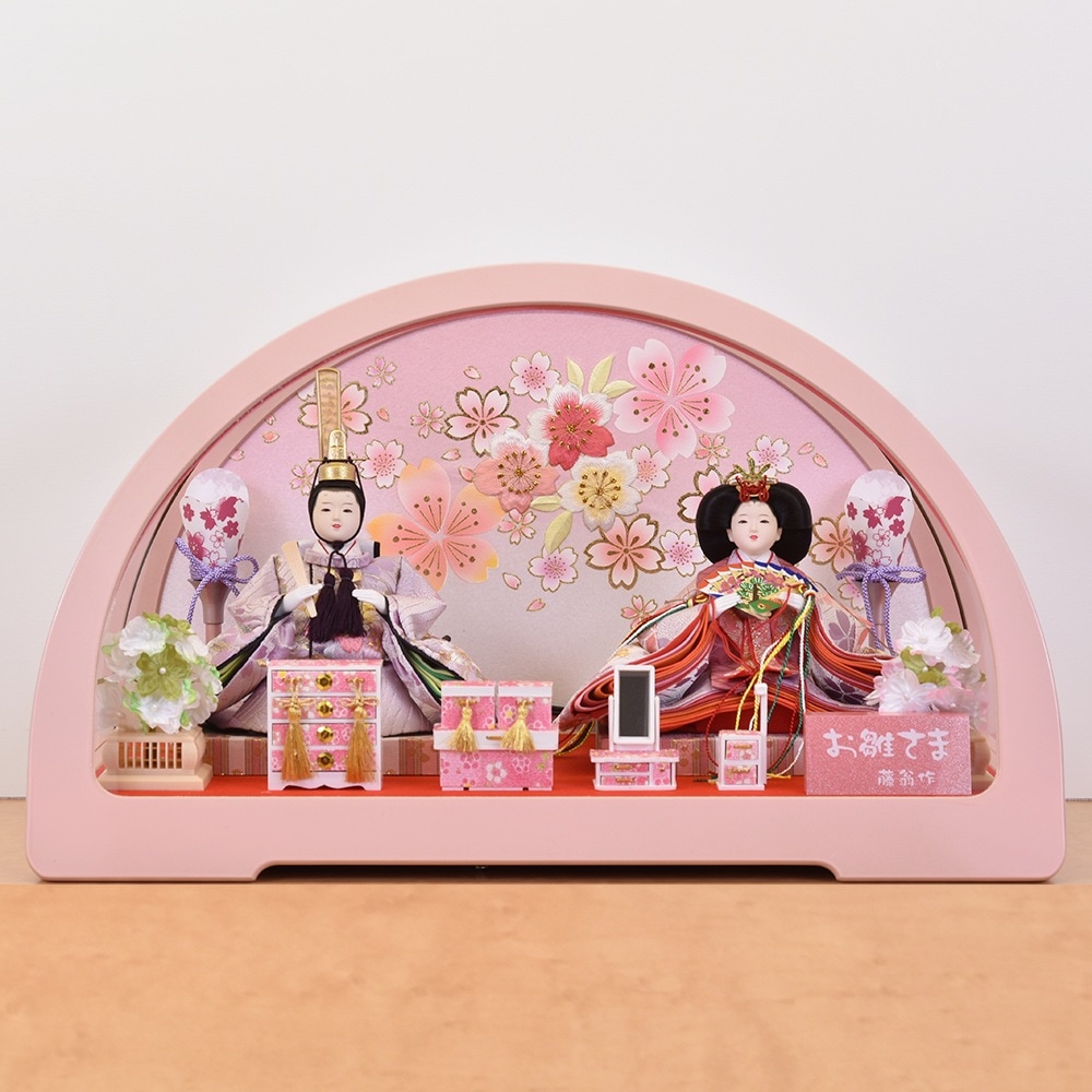 雛人形 ケース飾り ひな人形 コンパクト おしゃれ お雛様 円華 小三五